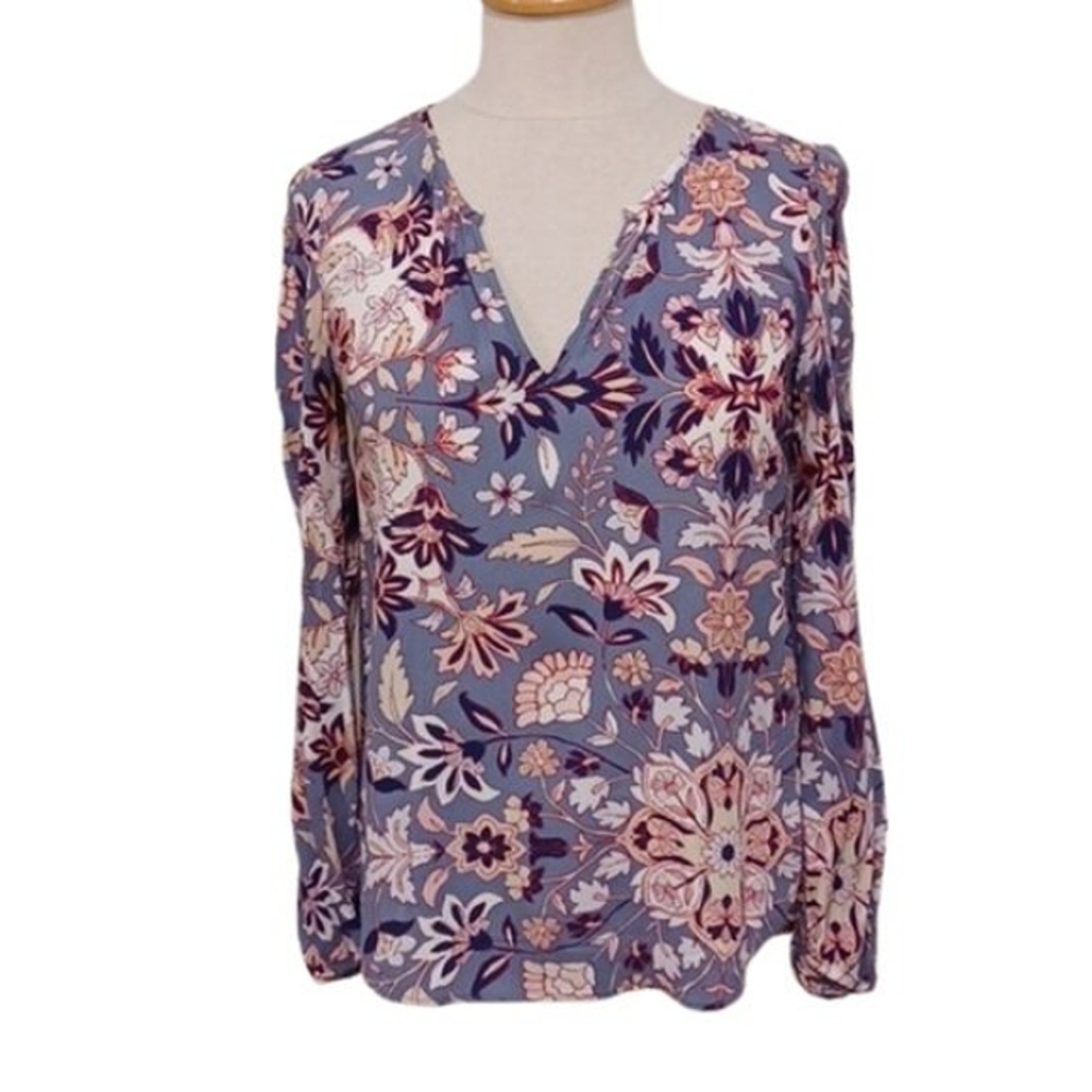 Old Navy Floral Relaxed Fit Pull On Soft Blouse- Sz. XS